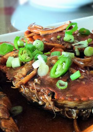 A picture of Chili Crab.