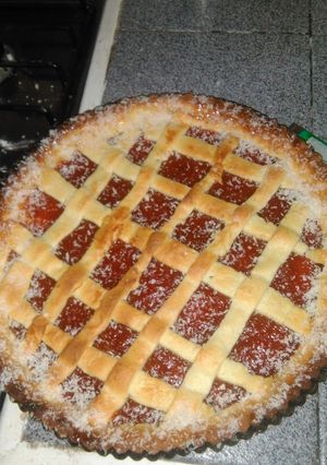Una foto de Pastafrola de membrillo