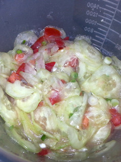 A picture of Pasta's Cucumber Salad.