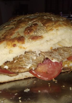 Una foto de Sándwich de Cerdo
