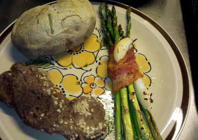 Easiest Way to Make Roasted Asparagus with Bacon in 16 Minutes for Family