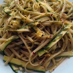 A picture of Vickys Lemon & Courgette Linguine, Gluten, Dairy, Egg & Soy-Free.