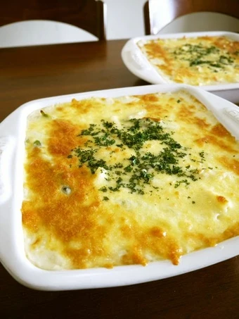 Easy Way Prepare Seafood Gratin with Homemade Sauce the Can Spoil the Tongue Perfect