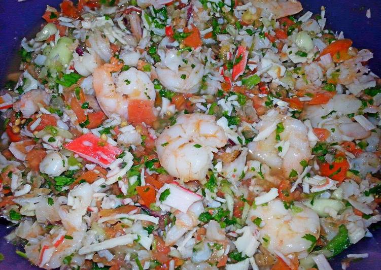 Simple Way to Prepare Ultimate Ray&#39;s&#39; ¤ Shrimp &amp; Crab Ceviche ¤