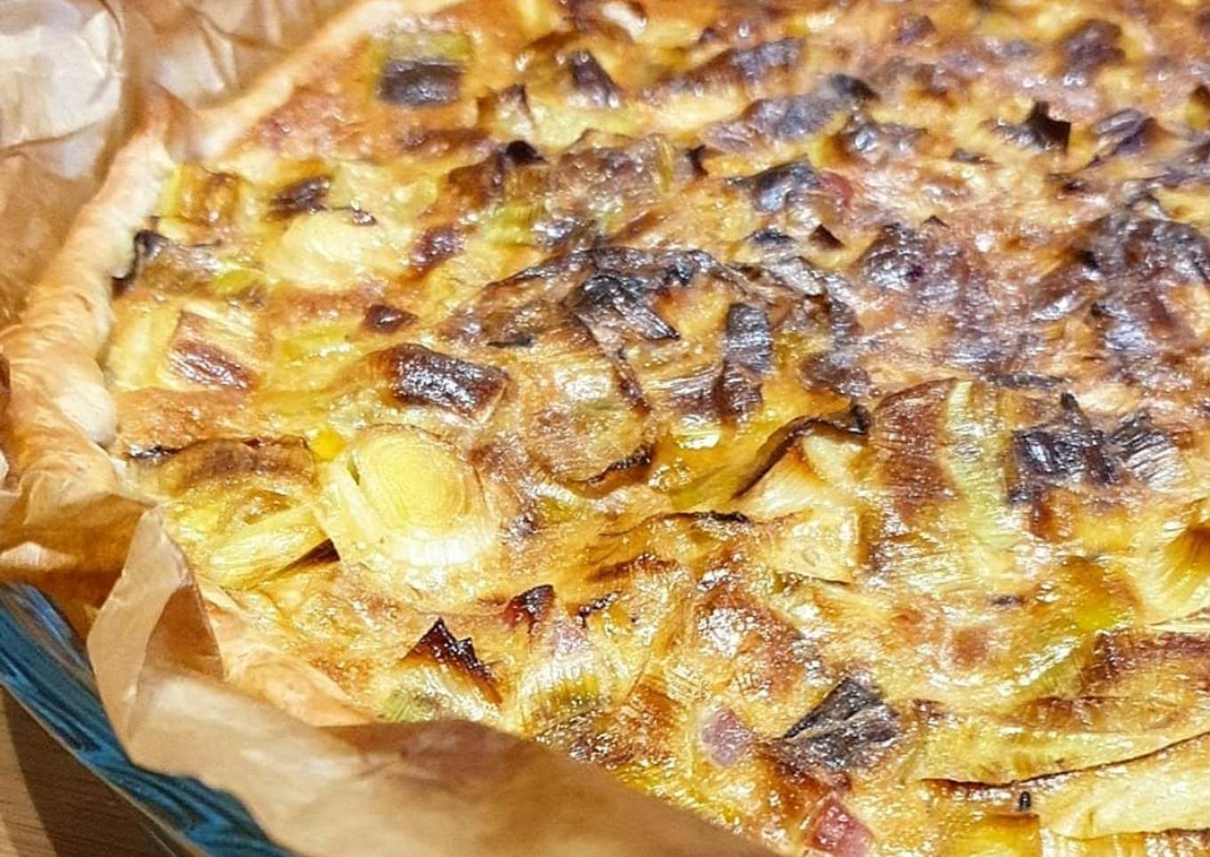 Tarte aux poireaux