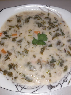 عکسی از دستور سوپ گشنیز
