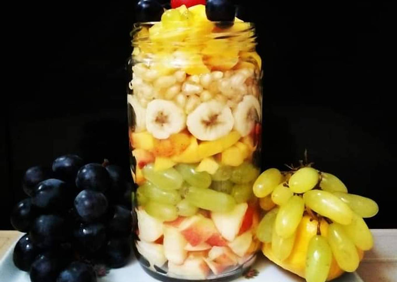 Fruity jar🍌🍎🍏🍇🍑