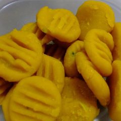 Easy and Chewy Kabocha Squash Gnocchi A picture of Easy and Chewy Kabocha Squash Gnocchi.