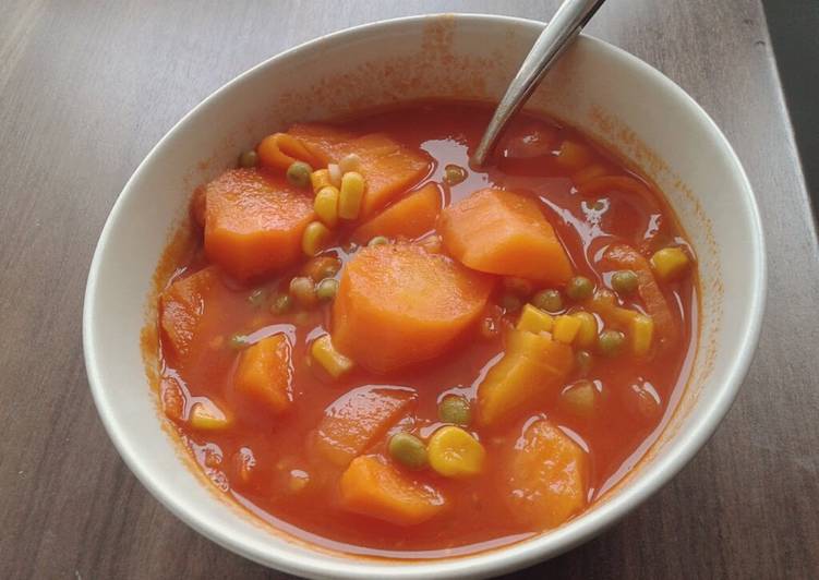 Warm Vegetable Soup