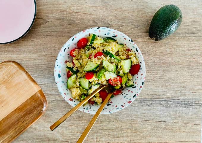 Salade de quinoa et lentilles corail