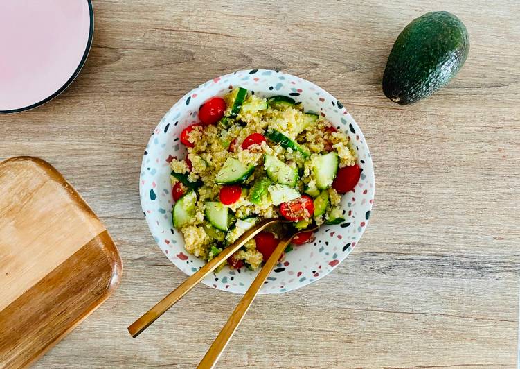 Comment Préparer Les Salade de quinoa et lentilles corail