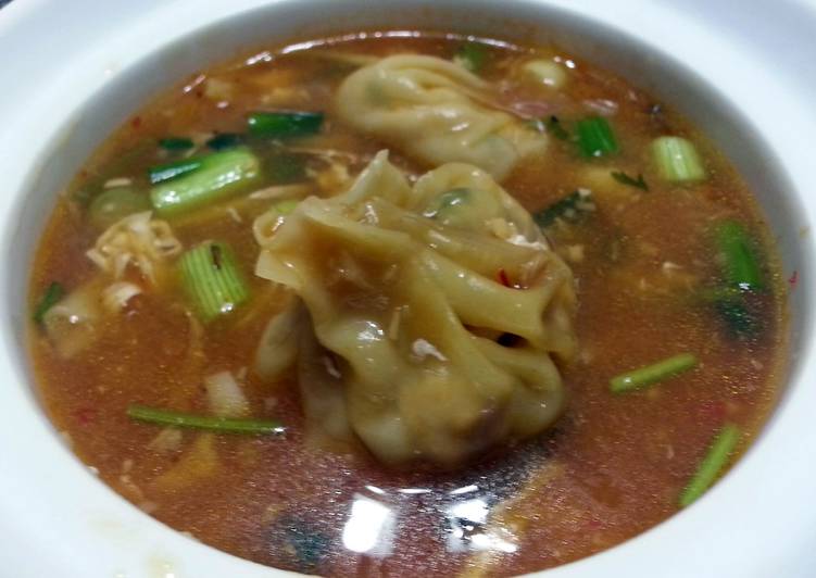 Recipe of Quick Dumpling In Thai Chili Broth