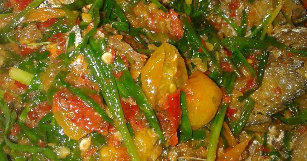 Resep Sambal ikan pake daun kucai oleh Novalia Ariska 