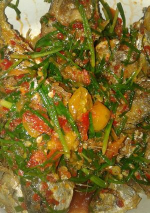 Foto resep Sambal ikan pake daun kucai