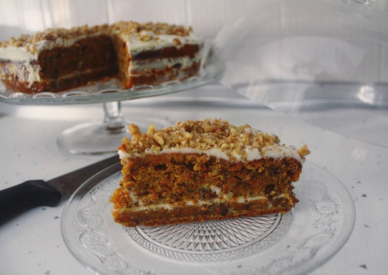 Carrot cake con frosting de queso Thermomix