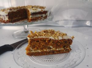 Foto principal de Carrot cake con frosting de queso Thermomix
