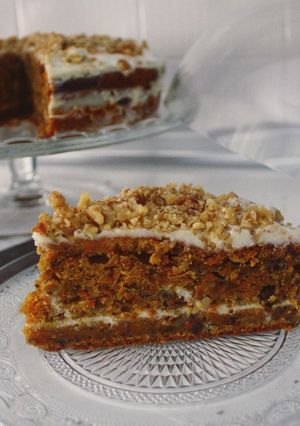 Foto principal de Carrot cake con frosting de queso Thermomix