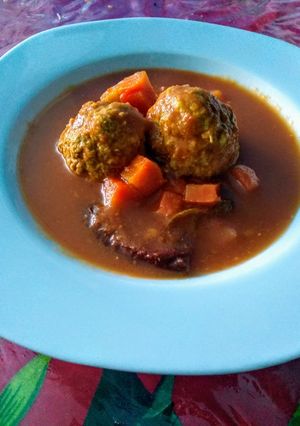 Una foto de Albóndigas rellenas de queso panela😊