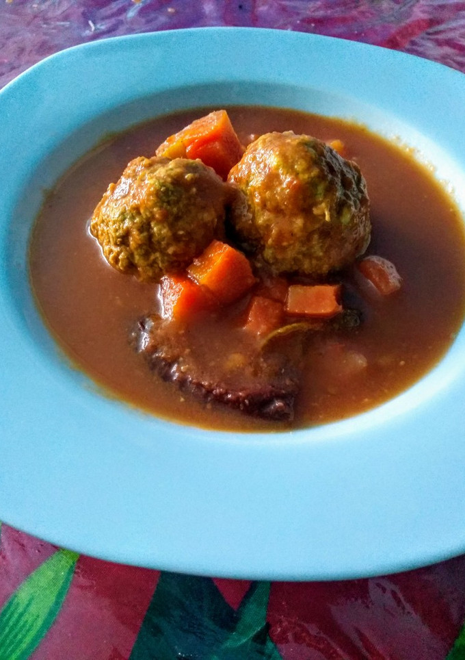 Una foto de Albóndigas rellenas de queso panela😊