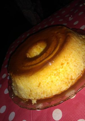 Una foto de Flan casero
