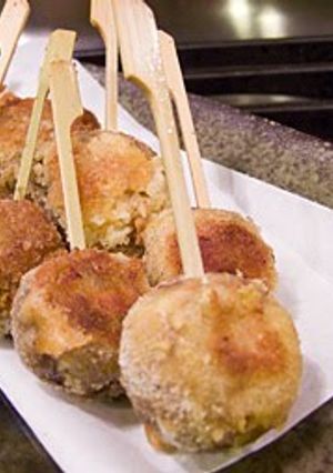 A picture of Vegetarian Stuffed Mushrooms.
