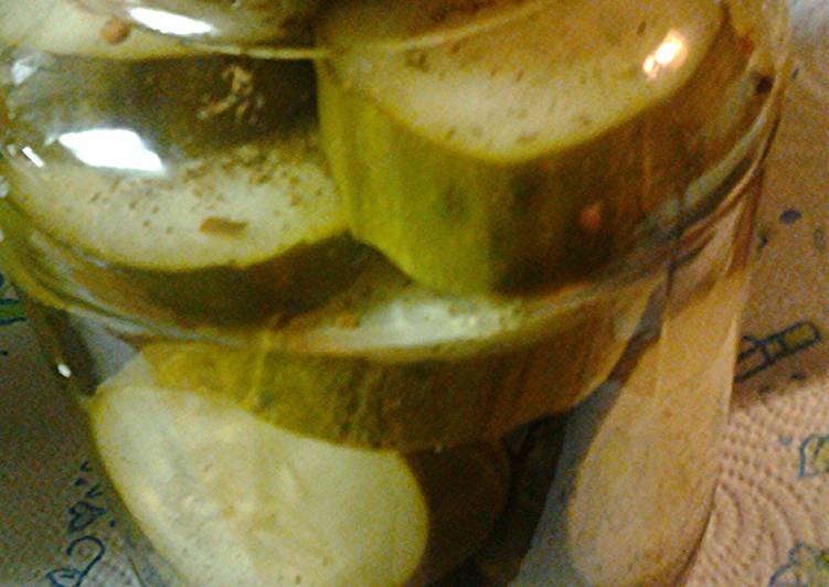 Recipe of Quick Thickles, thick pickles