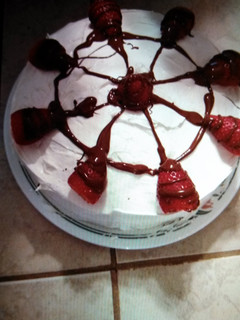 A picture of Strawberry shortcake.