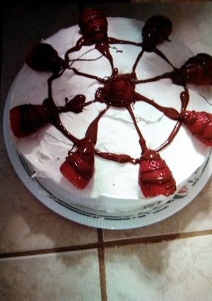 A picture of Strawberry shortcake.