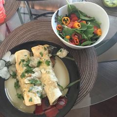 A picture of Chicken Lime Enchiladas.