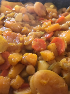 Une photo de Tajine butternut carottes