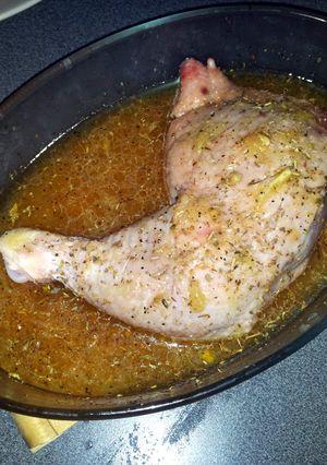 A picture of Marinated Lemon Chicken.