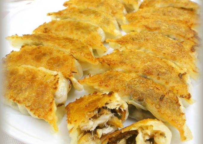 Recipe of Bobby Flay Salted Mackerel and Umeboshi Gyoza Dumplings