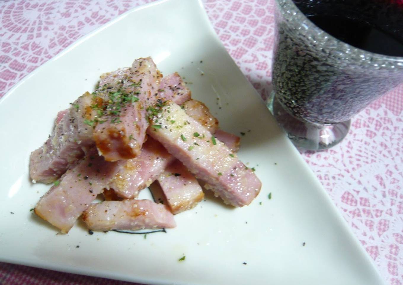 Easy Cheesy Fried Bacon