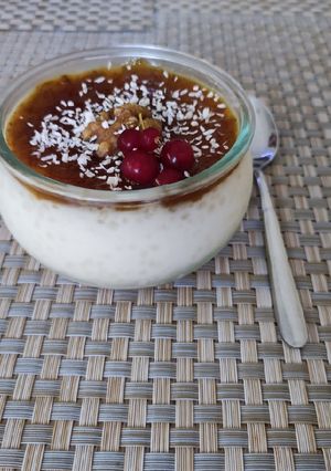 O poză a rețetei Budincă de tapioca.
