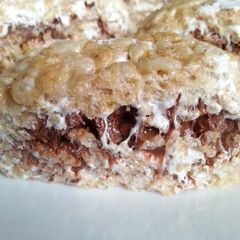 A picture of S' mores Rice Krispies Treat Pinwheels... :-).