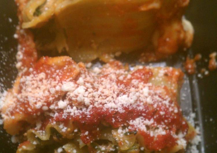 Recipe of Quick Pesto Turkey Florentine Lasagna Roll Ups