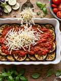 Lasaña de berenjenas cremosa (sin pasta o con pasta, tú eliges)
