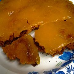 A picture of grilled tangerine cookie.