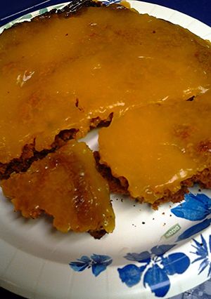A picture of grilled tangerine cookie.