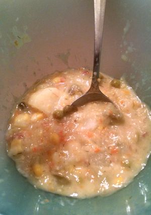 A picture of Potato soup.