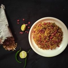 A picture of Poha chat.