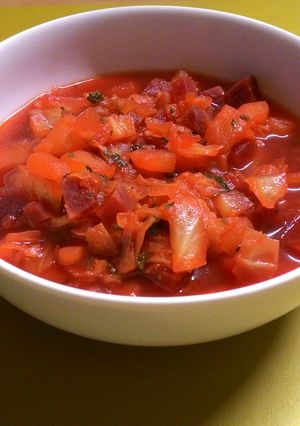 素食羅宋湯 Borscht 的食譜成品照片