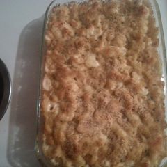 A picture of Baked Mac n Cheese.