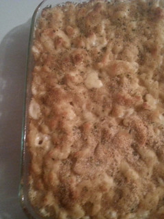 A picture of Baked Mac n Cheese.