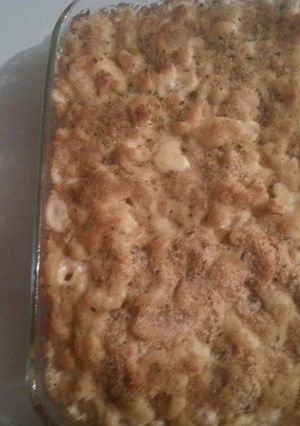 A picture of Baked Mac n Cheese.
