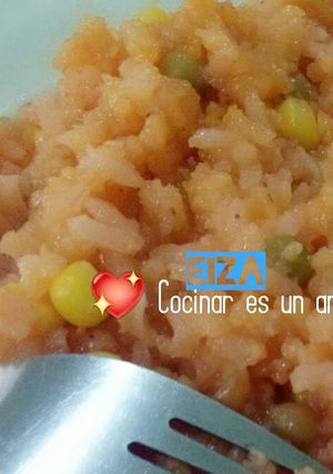 Una foto de Sopa de arroz con verduras 🍴