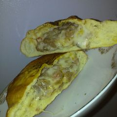 A picture of Momma's calzones.