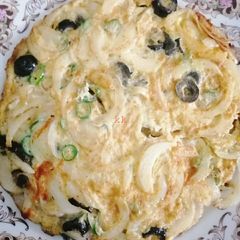 A picture of Three Color Pizza Omelet.