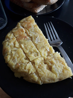 Una foto de Tortilla de patata vegana