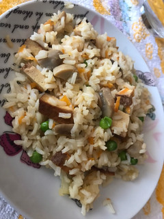 Una foto de Arroz con tofu